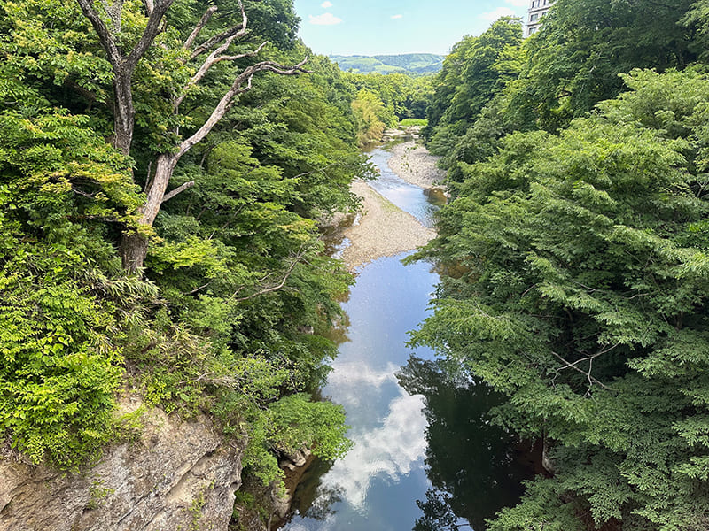 新秋保橋からの眺め